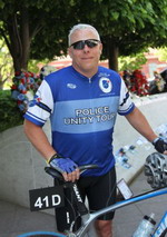 Jack riding in Police Unity Tour
